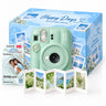 Pachet Cadou Instax Mini 13 Verde – Cameră, Film, Cutie Happy Days, Ramă Acordeon